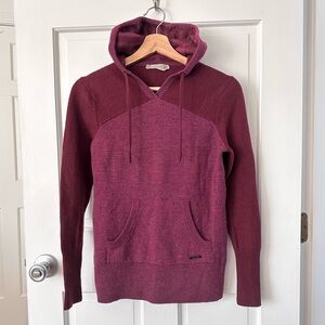 Smartwool Women's Burgundy Hooded Sweater